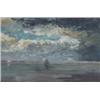 Framed oil of Norfolk coastine, 12x21", by Edward Seago in original frame…