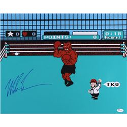 Mike Tyson Signed  Punch-Out  16x20 Photo (JSA COA)