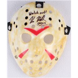 Kane Hodder Signed Jason  Friday the 13th  Hockey Mask Inscribed  Watch Out!  &  Jason  (PA COA)