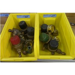 2 BINS OF OXY/ACC GAUGES