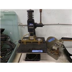 KWIK PRINT HOT FOIL STAMPING PRESS & TABLE PUNCH