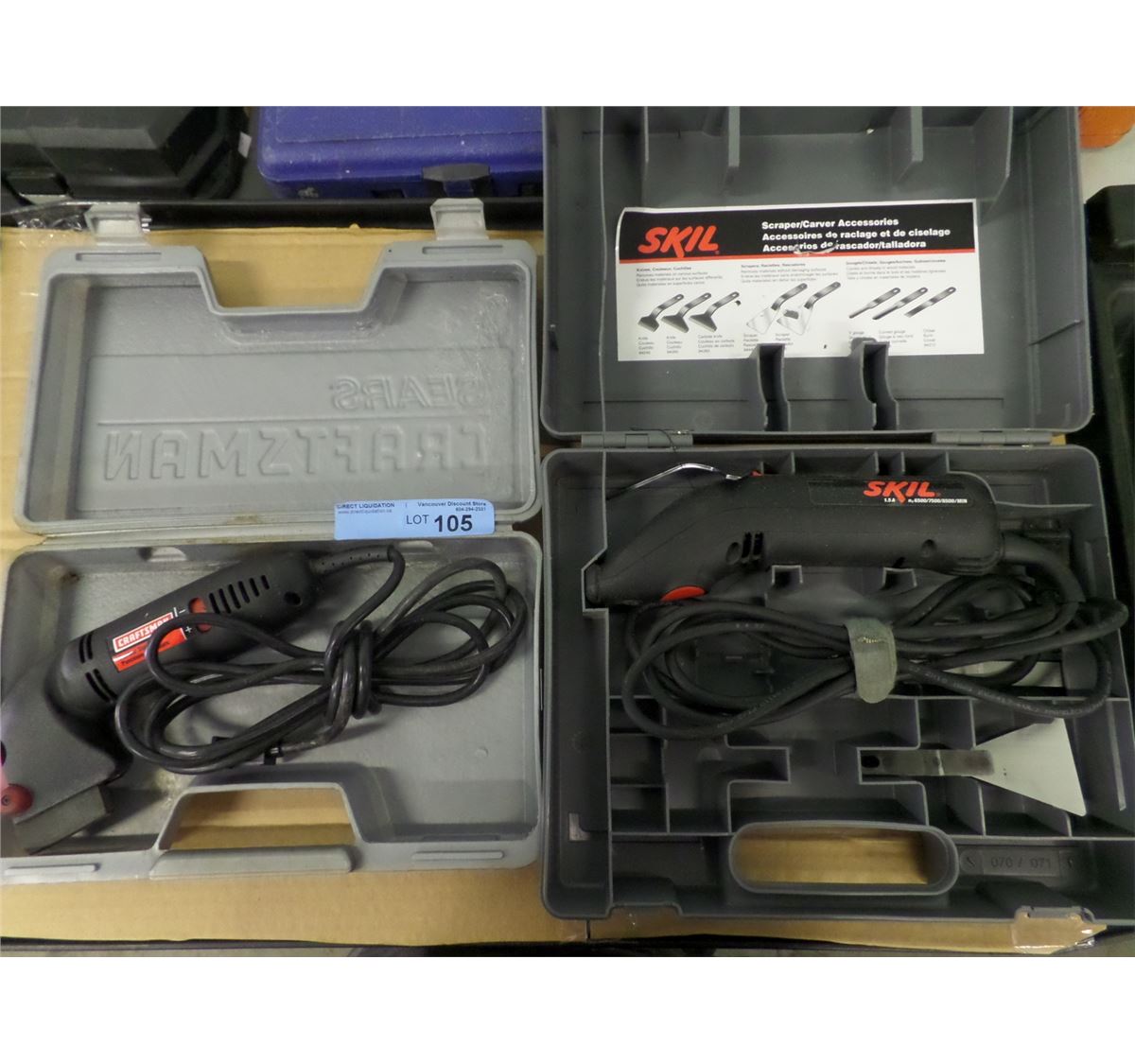 CRAFTSMAN CONTOUR SANDER & SKILL ELECTRIC SCRAPER