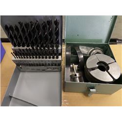 SET OF BRAD-POINT DRILL BITS & SORBY WOOD CHUCK