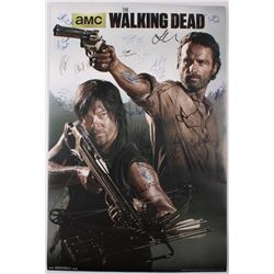 Cast-Signed  The Walking Dead  22x32 Poster with (23) Signatures Including Andrew Lincoln, Steven Ye