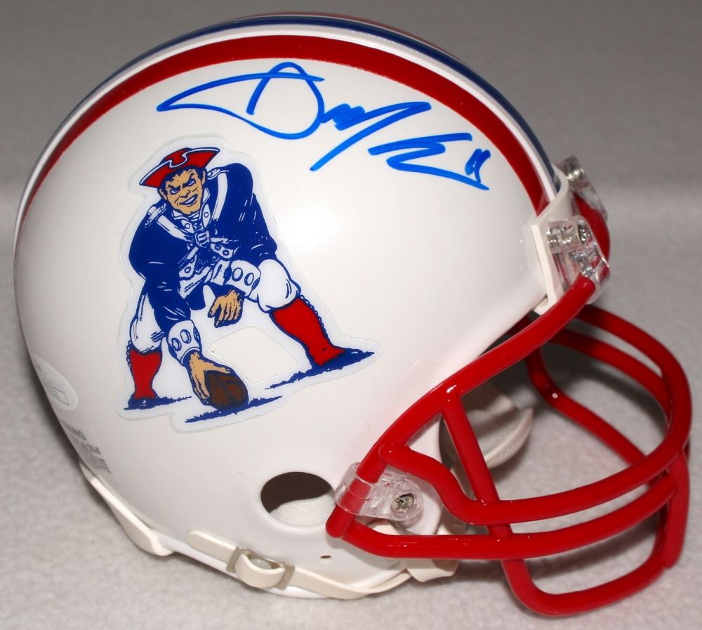Julian Edelman Signed Patriots Throwback Mini Helmet Jsa Coa