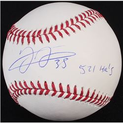 Frank Thomas Signed OML Baseball Inscribed "521 HRs" (Schwartz COA)