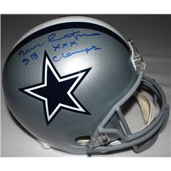 Barry Switzer Signed Cowboys Full-Size Helmet Inscribed "SB XXX Champs" (Schwartz COA)