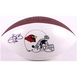 Emmitt Smith Signed Cardinals Logo Football (JSA COA)
