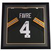 Image 1 : Brett Favre Signed Packers 33x33 Custom Framed Jersey (Favre COA & JSA)