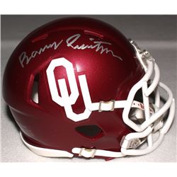 Barry Switzer Signed Oklahoma Mini-Helmet (Schwartz COA)
