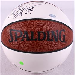 Devin Harris Signed White Panel Basketball (Steiner LOA)