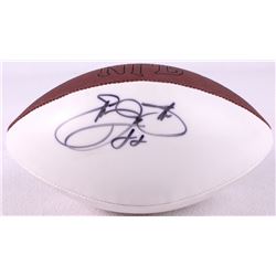Emmitt Smith Signed White Panel Football (Wetrak COA)