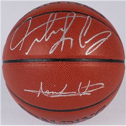 Isiah Thomas and Dennis Rodman Signed NBA Basketball (Schwartz COA)