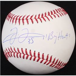 Frank Thomas Signed OML Baseball Inscribed "Big Hurt" (Schwartz COA)
