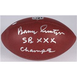 Barry Switzer Signed NFL Football Inscribed "SB XXX Champs" (Schwartz COA)