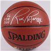 Image 1 : Rick Barry Signed Basketball Inscribed "NBA ROY '66" (Schwartz COA)