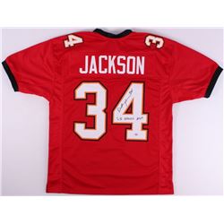 Dexter Jackson Signed Buccaneers Jersey Inscribed "S.B. XXXVII MVP" (GTSM)