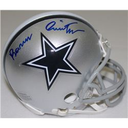 Barry Switzer Signed Cowboys Mini-Helmet (Schwartz COA)