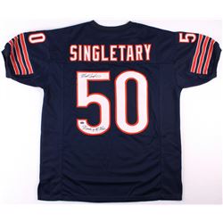 Mike Singletary Signed Bears Jersey Inscribed "Monsters of the Midway" (Schwartz COA)