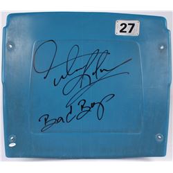 Dennis Rodman Signed Silverdome Stadium Blue #27 Game-Used Seatback Inscribed "Bad Boys" (Schwartz C