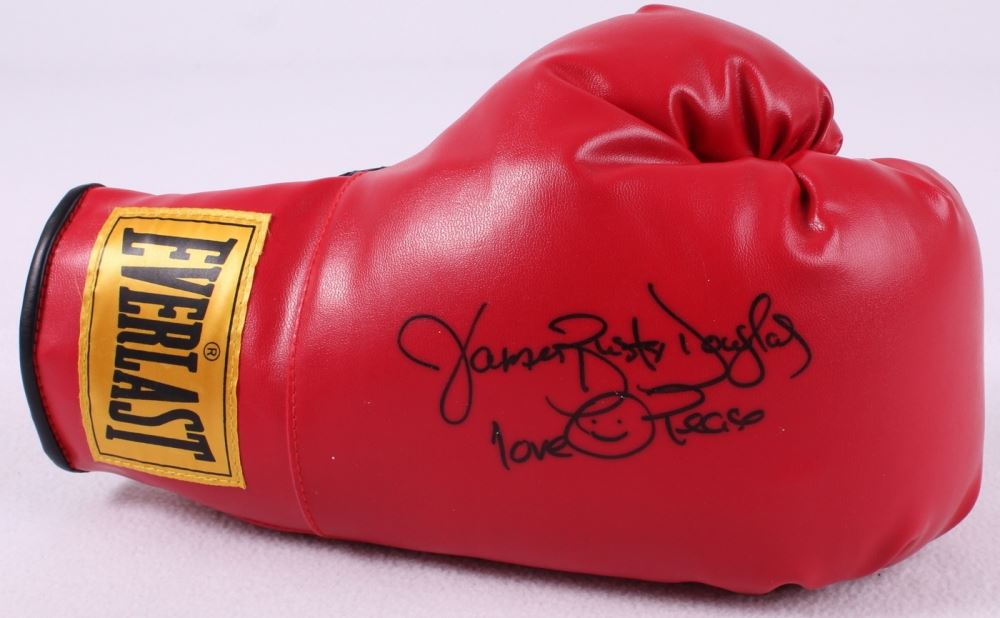 buster douglas signed glove
