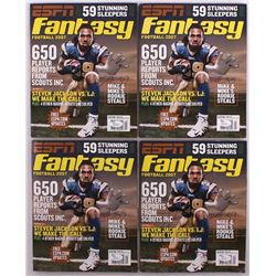 Lot of (4) Steven Jackson Signed ESPN Fantasy Football Magazines (JSA COA)