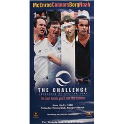 "The Challenge" 15x28 Replica 1998 Tennis Poster with John McEnroe, Jimmy Connors, Bjorn Borg, & Yan