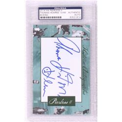 Thomas Hearns Signed 2014 Historic Autographs Peerless II Cut #13/46 (PSA Encapsulated)