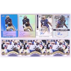 Lot of (7) 2015 Shaq Thompson Football Cards with (4) Autograph Insert Cards