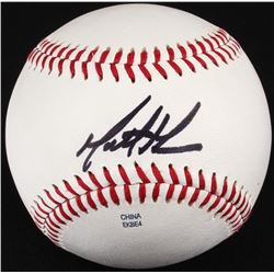 Matt Moore Signed OML Baseball (JSA COA)