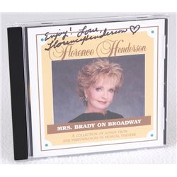Florence Henderson Signed "Mrs. Brady on Broadway" CD Insert Inscribed "Enjoy!" & "Love" (JSA COA)