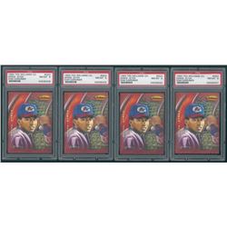 Lot of (4) PSA Graded Derek Jeter 1994 Ted Williams Dan Gardiner Collection #DG3 (PSA 8)