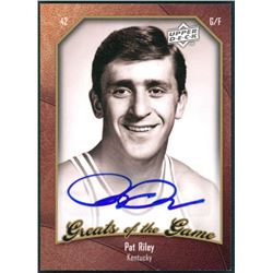 Pat Riley 2009-10 Greats of the Game Autographs #22
