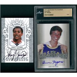 Lot of (2) Autograph Basketball Cards with Sheryl Swoopes 2010 Sportkings Autograph Silver #ASSW1 /4