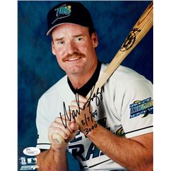 Wade Boggs Signed Devil Rays 8x10 Photo Inscribed "8/7/99" & "3000" (JSA COA)
