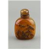 Image 1 : Chinese Agate Snuff Bottle Carved Sage & Pine Tree