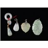 Image 1 : Four Finely Carved Chinese Jadeite Pendants