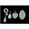 Image 2 : Four Finely Carved Chinese Jadeite Pendants