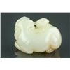 Image 3 : Chinese Russet Skin White Jade Carved Lion