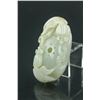 Image 2 : Chinese White Jade Carved Fish Incense Stand