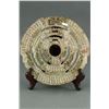Image 1 : Chinese Archaistic Green Jade Carved Bi-Disk