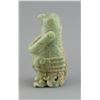 Image 3 : Chinese Old Green Jade Bird Form Vessel w Handle