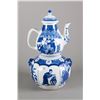 Image 1 : Chinese Blue & White Porcelain Tea Pot Marked