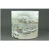 Image 2 : Republic Period Porcelain Brushpot Bitong Marked