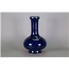 Image 1 : Chinese Monochrome Blue Garlic Bulb Porcelain Vase