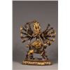Image 1 : 19th C. Chinese Gilt Bronze Figure of Harihara