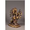 Image 3 : 19th C. Chinese Gilt Bronze Figure of Harihara