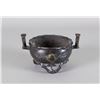 Image 2 : Chinese Ding Form Bronze Bamboo Censer Sealed