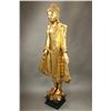 Image 13 : Thailand Large HumansizeWood Carved Gilded Guanyin