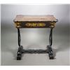 Image 1 : Chinoiserie Lacquer Sewing Table Ivory Pieces